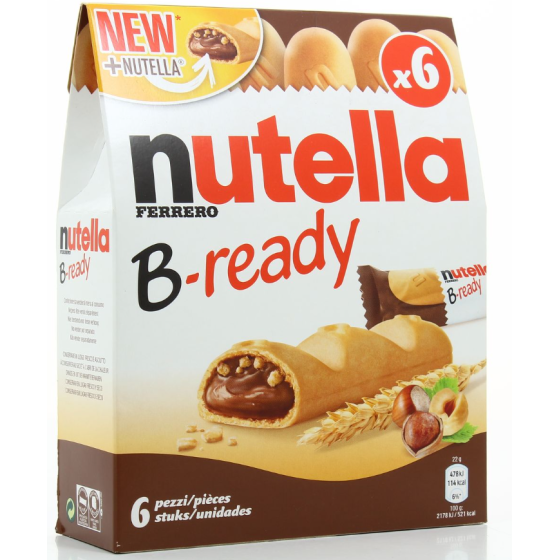 BISCUITS NUTELLA FOURRES NOISETTES ET CACAO 6X 132G
