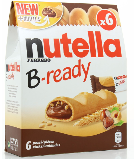 BISCUITS NUTELLA FOURRES NOISETTES ET CACAO 6X 132G