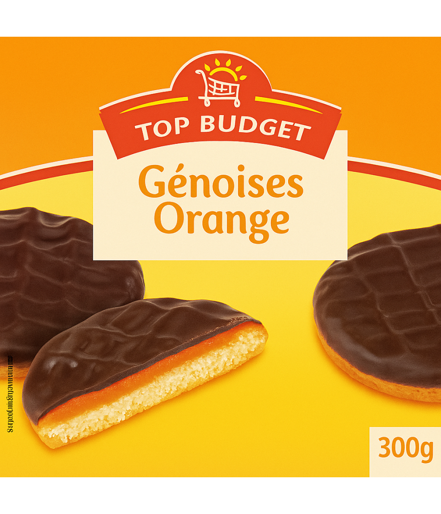 GENOISES TOP BUDGET ORANGE 300G GENOISES TOP BUDGET ORANGE 300G