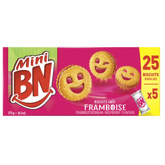 BISCUITS BN MINI GOUT FRAMBOISE  175G