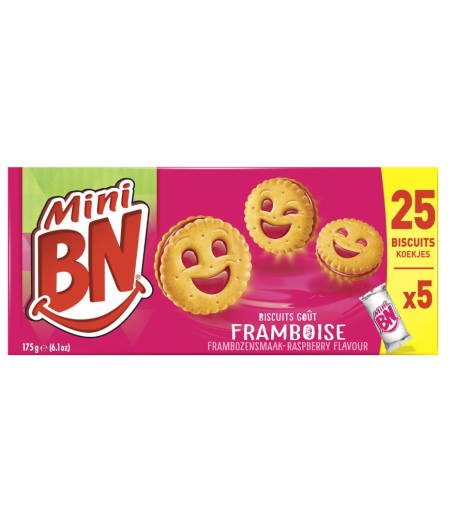BISCUITS BN MINI GOUT FRAMBOISE  175G