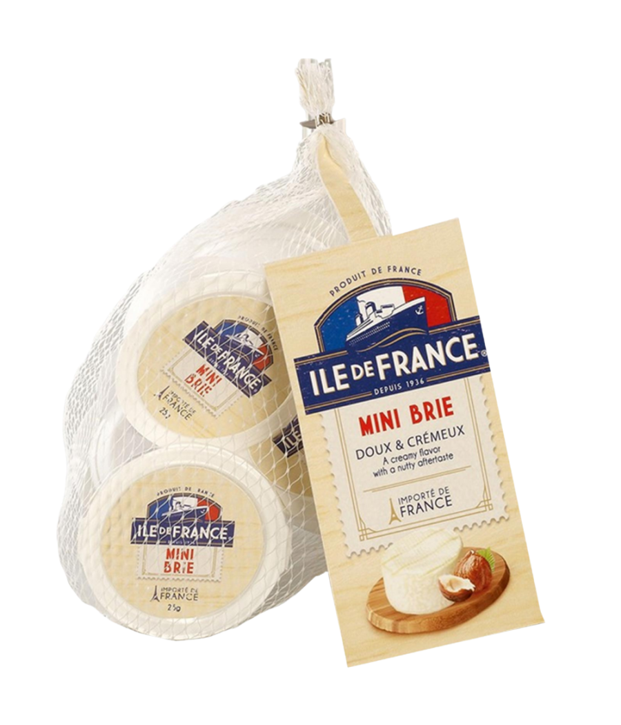 MINI BRIE ILE DE FRANCE FILLET 5X25G MINI BRIE ILE DE FRANCE FILLET 5X25G