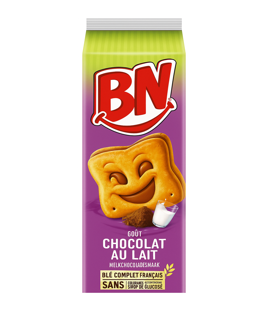 BISCUITS BN GOUT CHOCOLAT AU LAIT 285G BISCUITS BN GOUT CHOCOLAT AU LAIT 285G