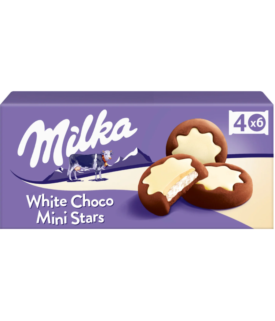 WHITE CHOCO MINI STARS 150G WHITE CHOCO MINI STARS 150G