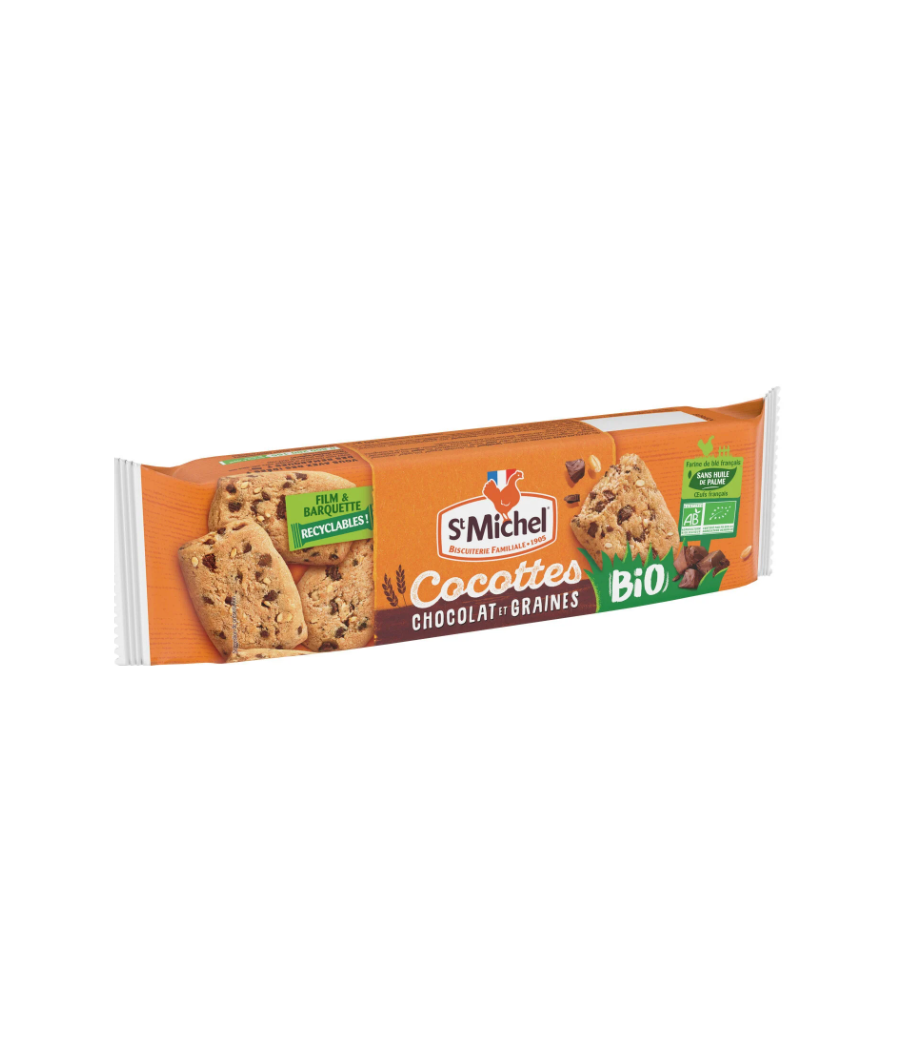 COCOTTES CHOCOLAT ET GRAINES BIO 140G COCOTTES CHOCOLAT ET GRAINES BIO 140G