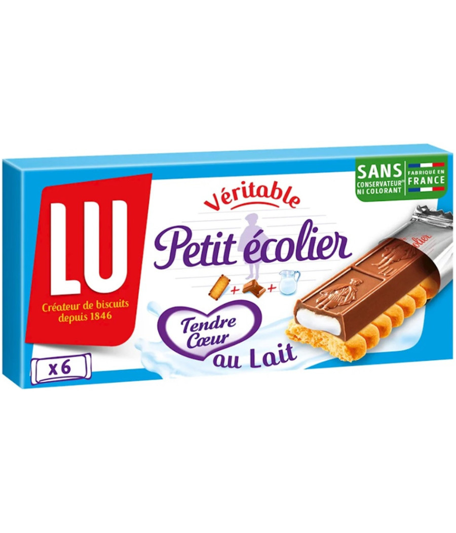 PETIT ECOLIER TENDRE COEUR AU LAIT LU 120G PETIT ECOLIER TENDRE COEUR AU LAIT LU 120G