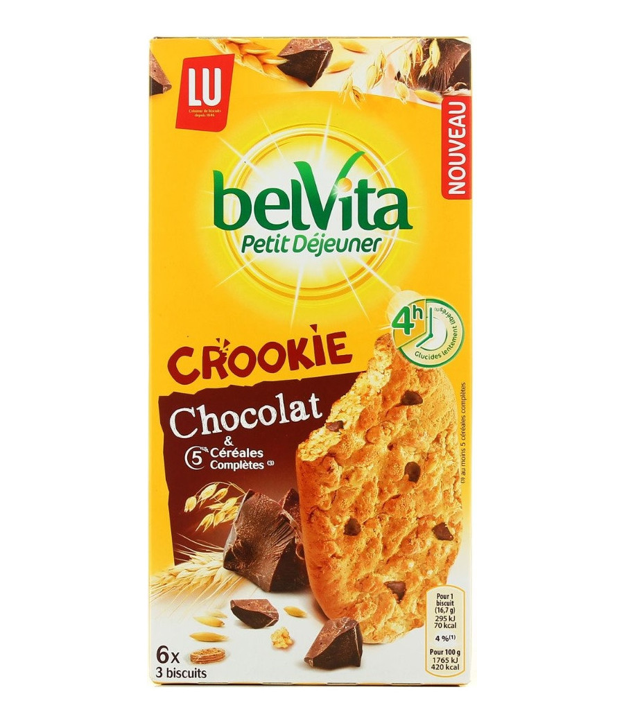 CROOKIE CHOCOLAT BELIVITA 300G CROOKIE CHOCOLAT BELIVITA 300G