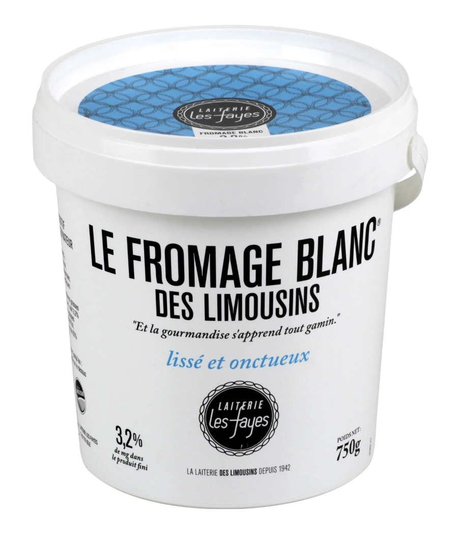 LE FROMAGE BLANC DES LIMOUSINS 750 G LE FROMAGE BLANC DES LIMOUSINS 750 G