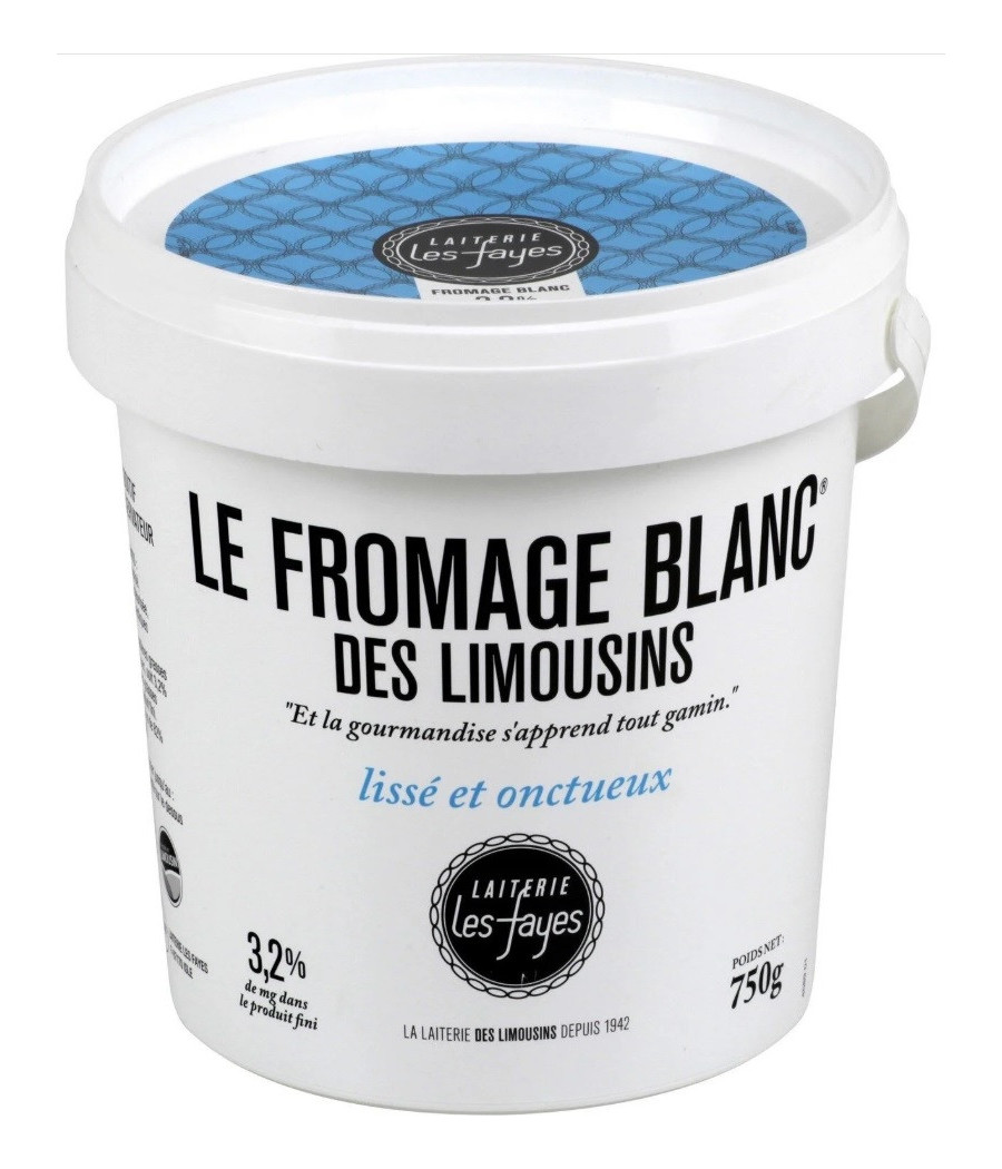 LE FROMAGE BLANC DES LIMOUSINS 750 G LE FROMAGE BLANC DES LIMOUSINS 750 G