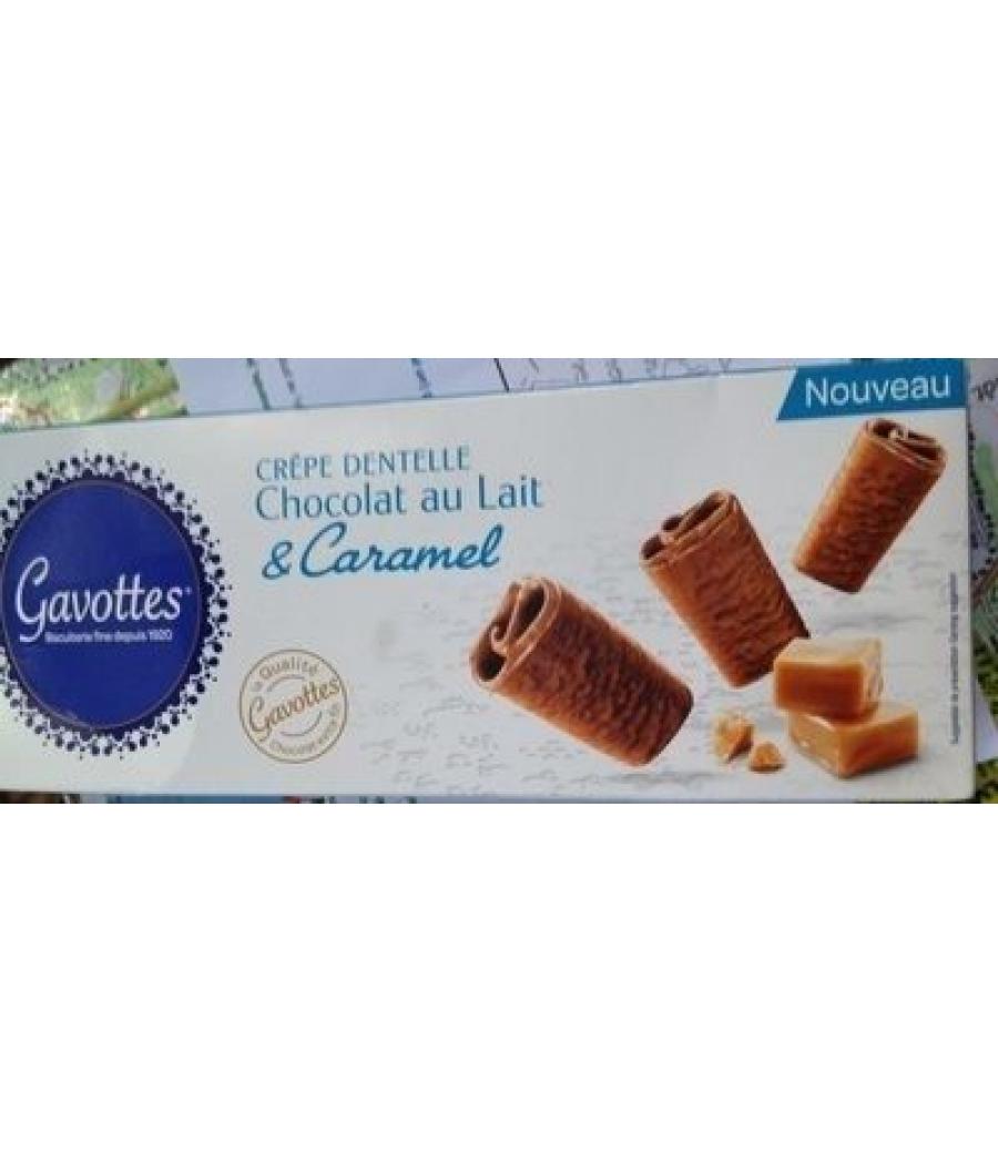 CREPE DENTELLE CHOCOLAT AU LAIT ET CARAMEL GAVOTTES 90G CREPE DENTELLE CHOCOLAT AU LAIT ET CARAMEL GAVOTTES 90G