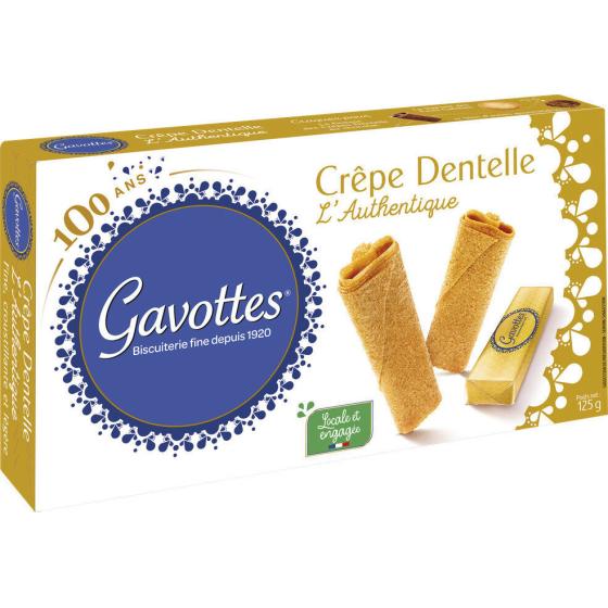 BISCUITS CREPES DENTELLES NATURES GAVOTTES 125G