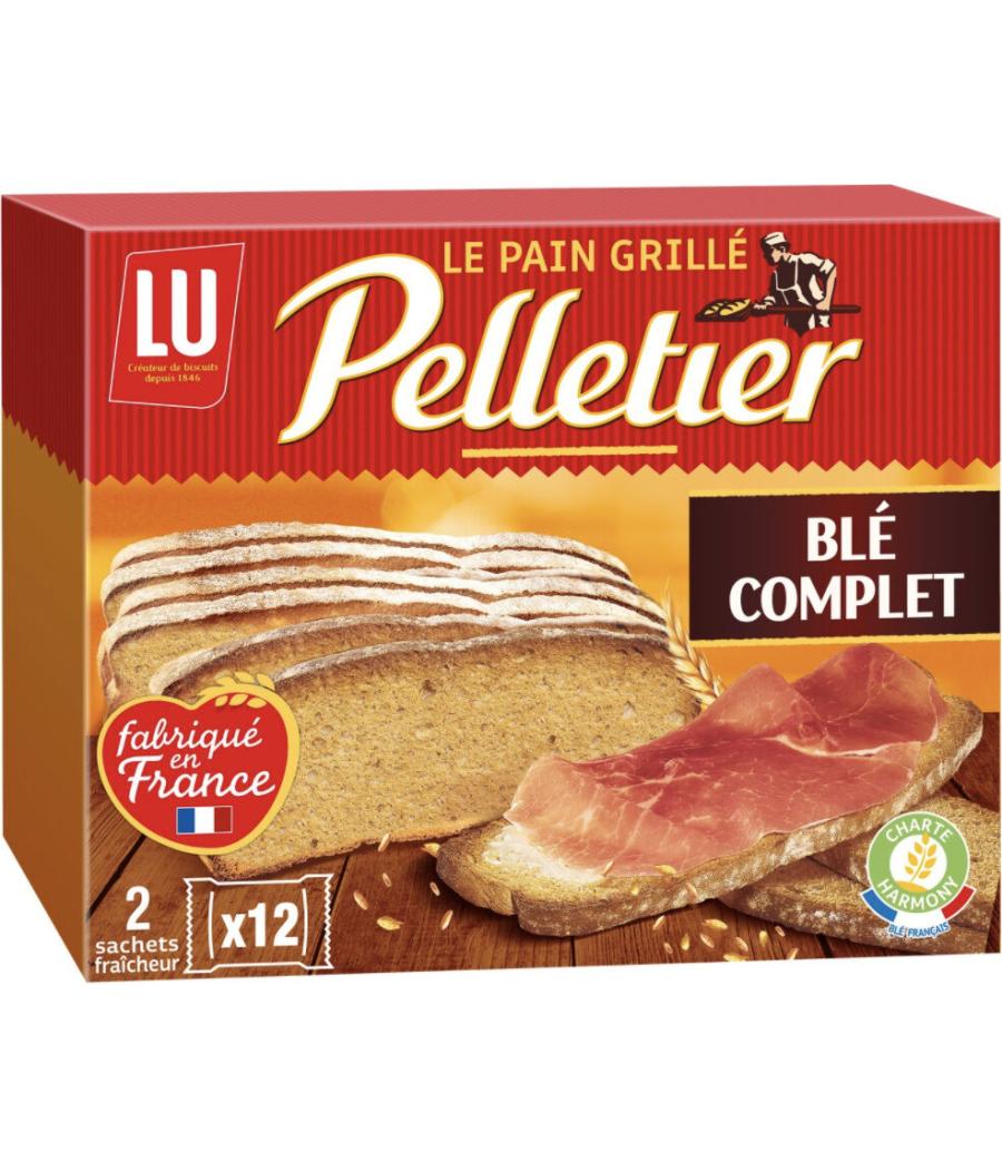 PAIN GRILLE AU BLE COMPLET PELLETIER 500G PAIN GRILLE AU BLE COMPLET PELLETIER 500G