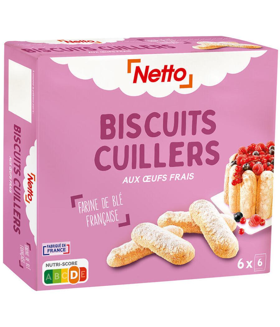 BISCUITS CUILLERS AUX OEUFS FRAIS NETTO 300G BISCUITS CUILLERS AUX OEUFS FRAIS NETTO 300G