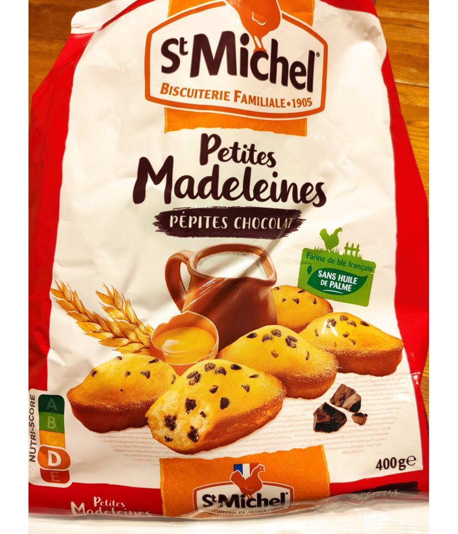 PETITE MADELEINE AUX PÉPITES DE CHOCOLAT 400 G PETITE MADELEINE AUX PÉPITES DE CHOCOLAT 400 G