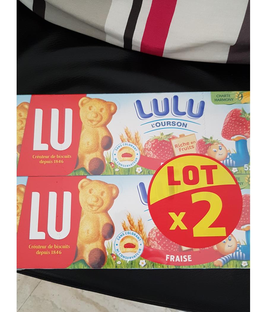 LULU OURSON FRAISE LOT  2X150G LULU OURSON FRAISE LOT  2X150G