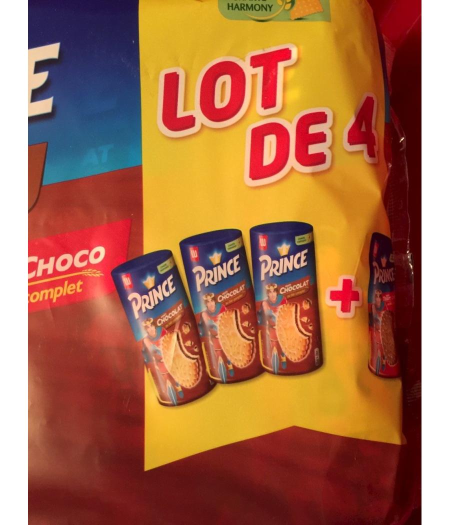PRINCE BISCUITS AU BLE COMPLET FOURRES GOUT TOUT CHOCO LU 300G PRINCE BISCUITS AU BLE COMPLET FOURRES GOUT TOUT CHOCO LU 300G