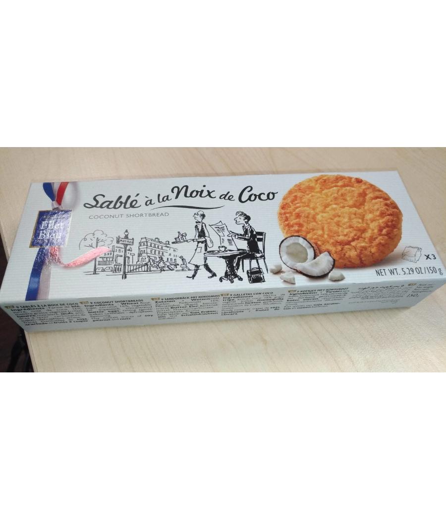 SABLE A LA NOIX DE COCO 3*50 G - 150 G SABLE A LA NOIX DE COCO 3*50 G - 150 G