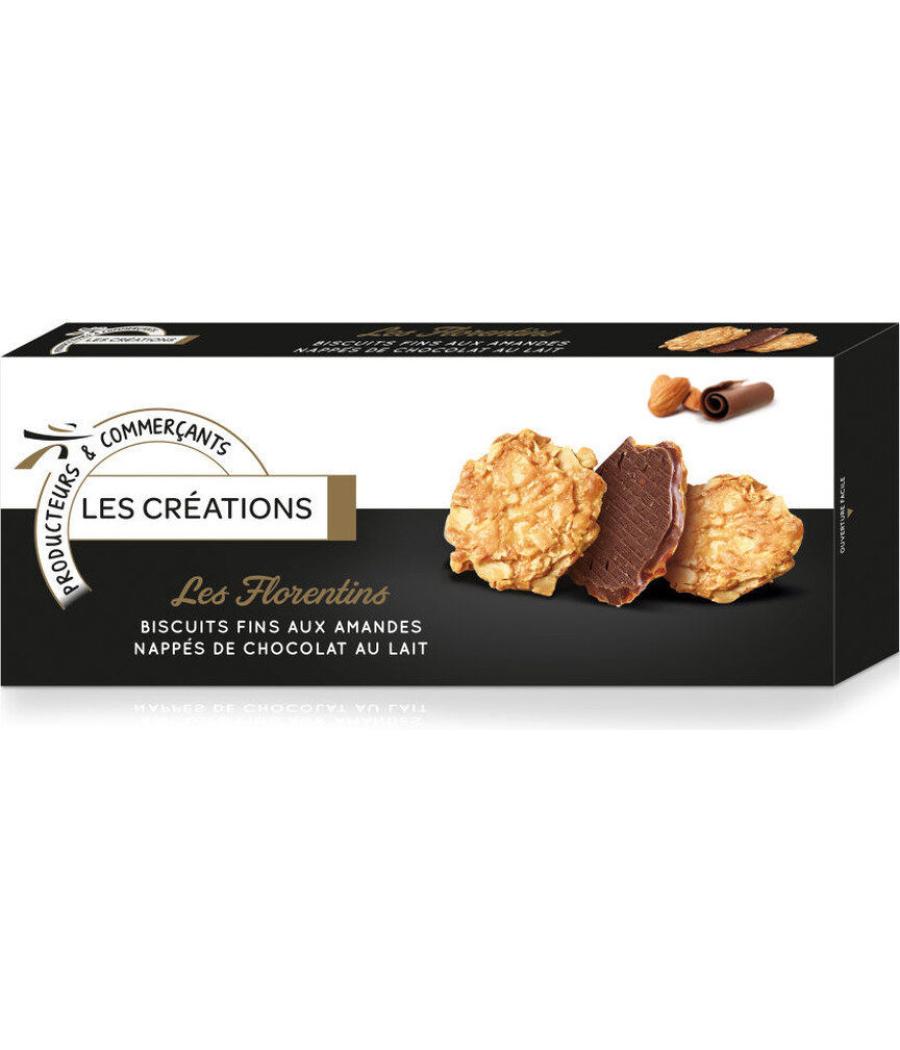 BISCUITS AMANDE CHOCOLAT AU LAIT  LES FLORENTINS 100G BISCUITS AMANDE CHOCOLAT AU LAIT  LES FLORENTINS 100G