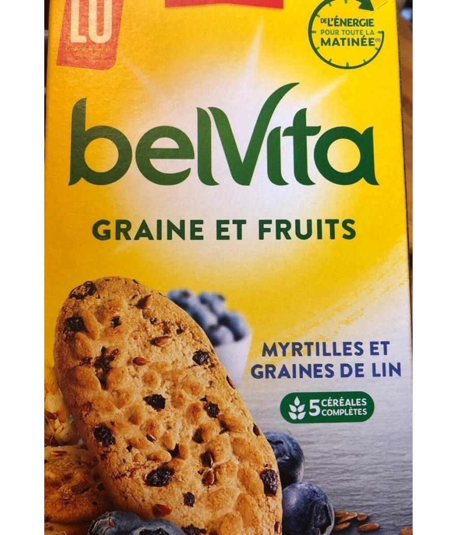 BISCUITS GRAINE ET FRUITS MYRTILLES GRAINES DE LIN BELVITA 270G BISCUITS GRAINE ET FRUITS MYRTILLES GRAINES DE LIN BELVITA 270G