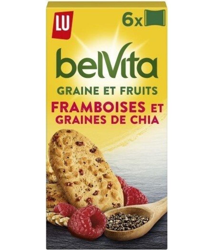GRAINES ET FRUITS - FRAMBOISES ET GRAINES DE CHIA 270 G (6X3 BISCUITS) GRAINES ET FRUITS - FRAMBOISES ET GRAINES DE CHIA 270 G (6X3 BISCUITS)