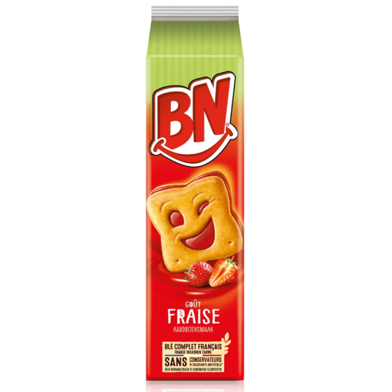 BISCUITS FOURRES BN GOUT FRAISE 285G