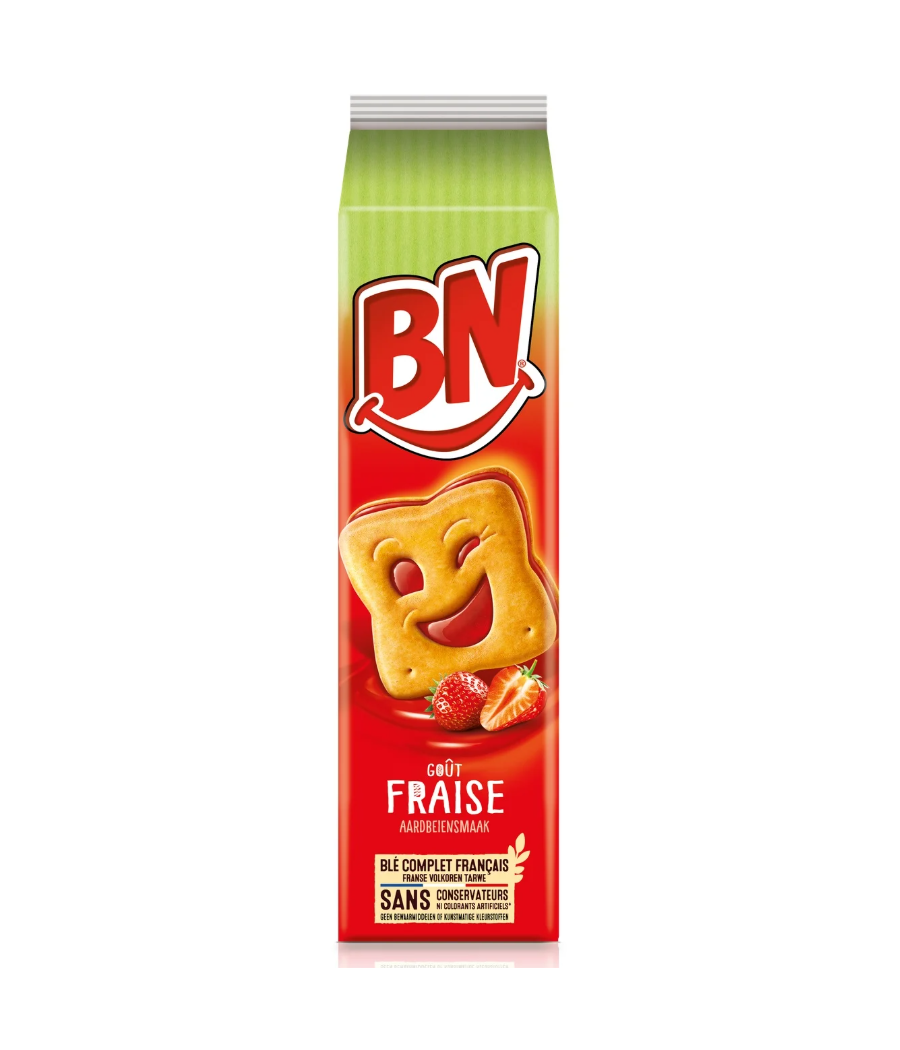 BISCUITS FOURRES BN GOUT FRAISE 285G BISCUITS FOURRES BN GOUT FRAISE 285G