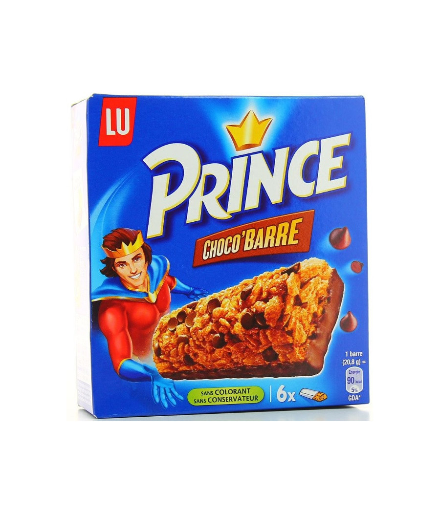 PRINCE CHOCO'BARRE CEREALIERE AU CHOCOLAT PRINCE 125G PRINCE CHOCO'BARRE CEREALIERE AU CHOCOLAT PRINCE 125G
