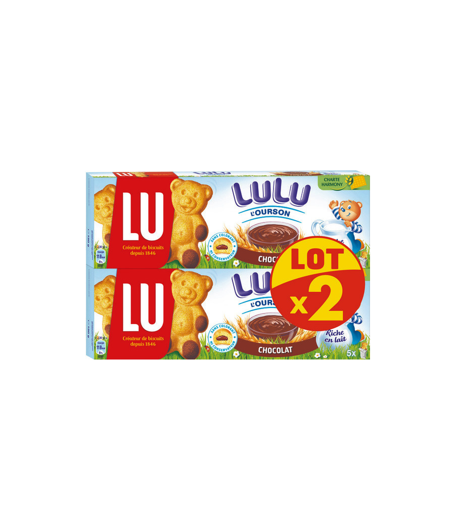LULU L'OURSON FRAISE 300 G 2*150G LULU L'OURSON FRAISE 300 G 2*150G