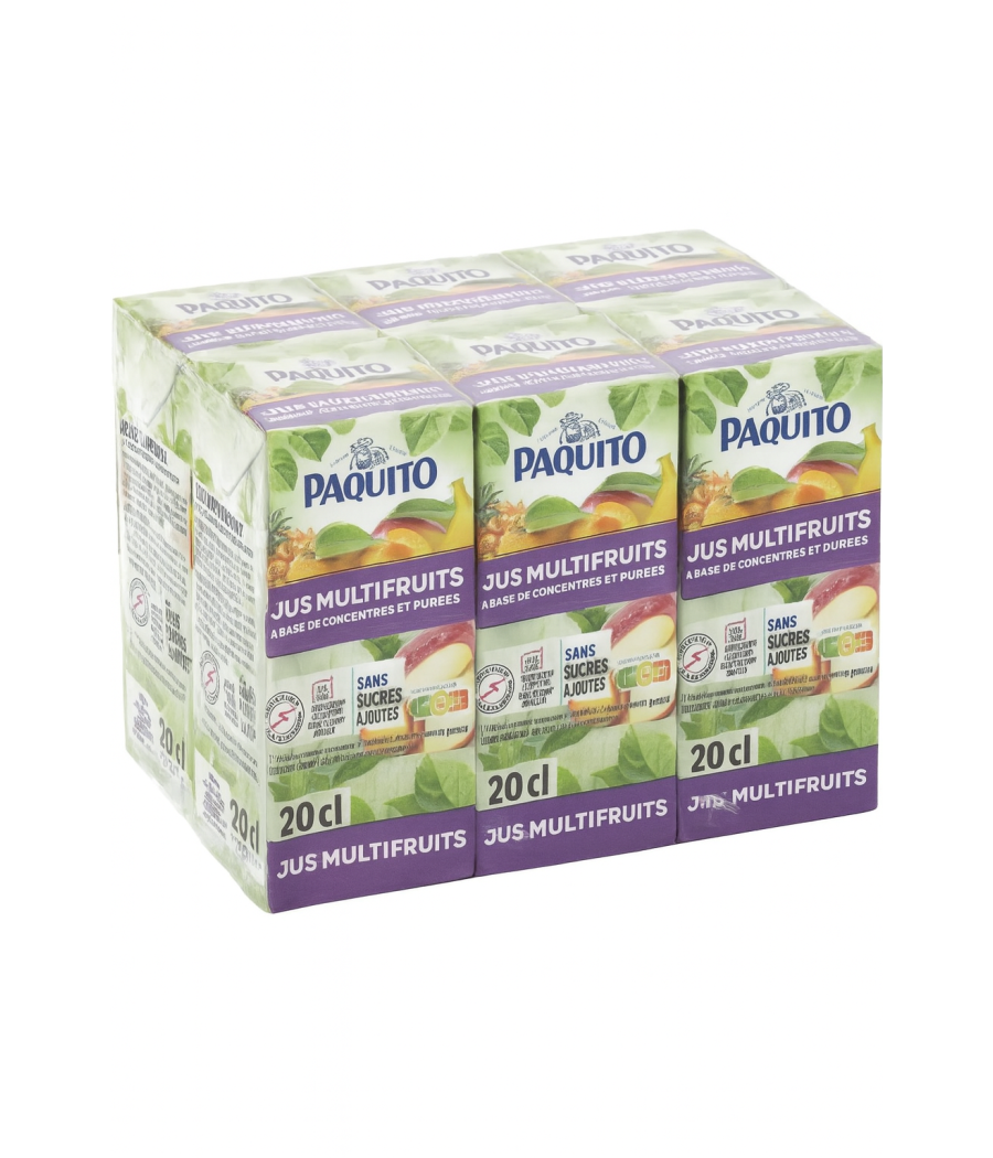 JUS DE FRUITS MULTIFRUIT BRIQUETTES PAQUITO 6X20CL JUS DE FRUITS MULTIFRUIT BRIQUETTES PAQUITO 6X20CL