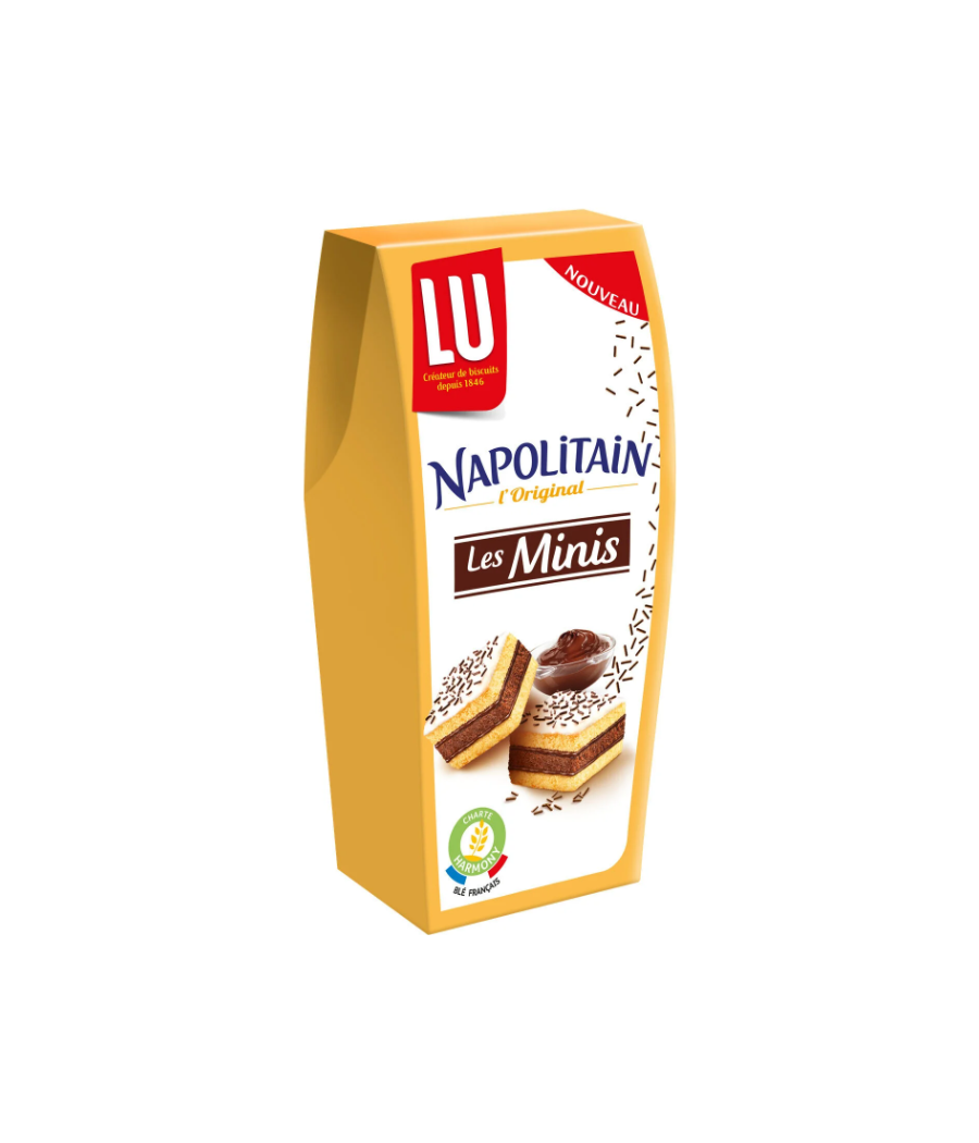 LES MINIS NAPOLITAIN LU  BOÎTE DE 90 G LES MINIS NAPOLITAIN LU  BOÎTE DE 90 G