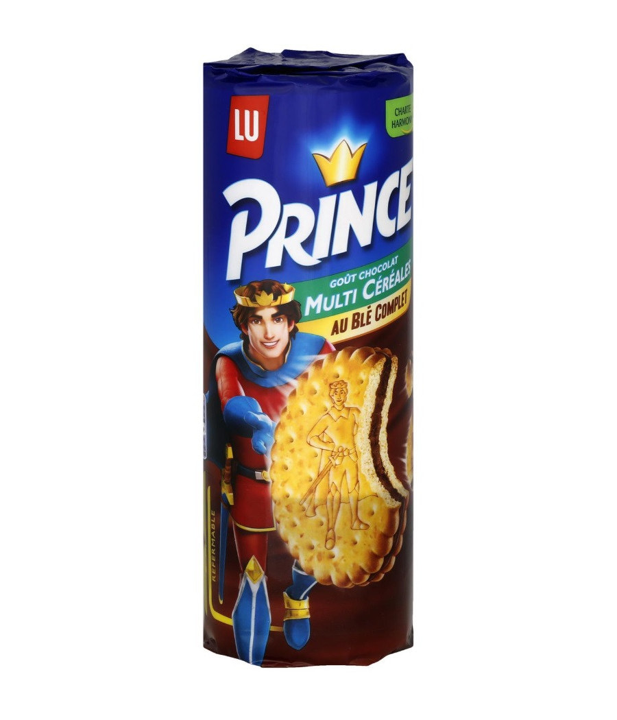 PRINCE MULTI CEREALES GOUT CHOCOLAT AU BLE COMPLET LU 293G PRINCE MULTI CEREALES GOUT CHOCOLAT AU BLE COMPLET LU 293G