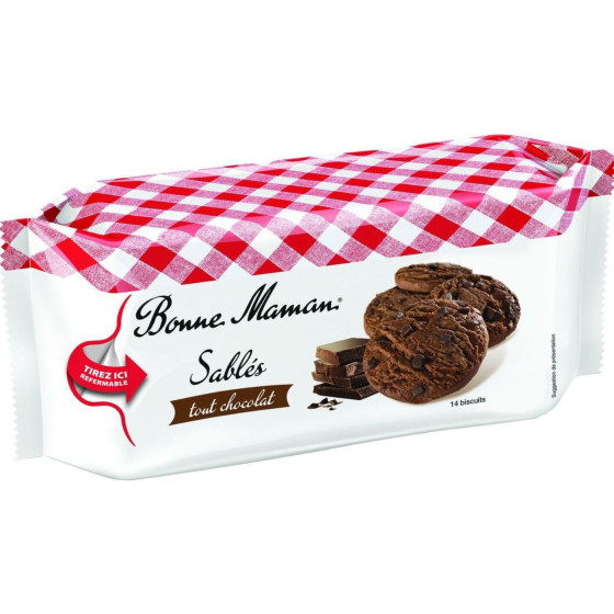 BONNE MAMAN - CHOCOLATE SHORTBREAD COOKIES, 5.2OZ (150G) 150 G