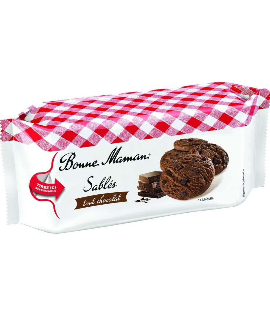 BONNE MAMAN - CHOCOLATE SHORTBREAD COOKIES, 5.2OZ (150G) 150 G BONNE MAMAN - CHOCOLATE SHORTBREAD COOKIES, 5.2OZ (150G) 150 G