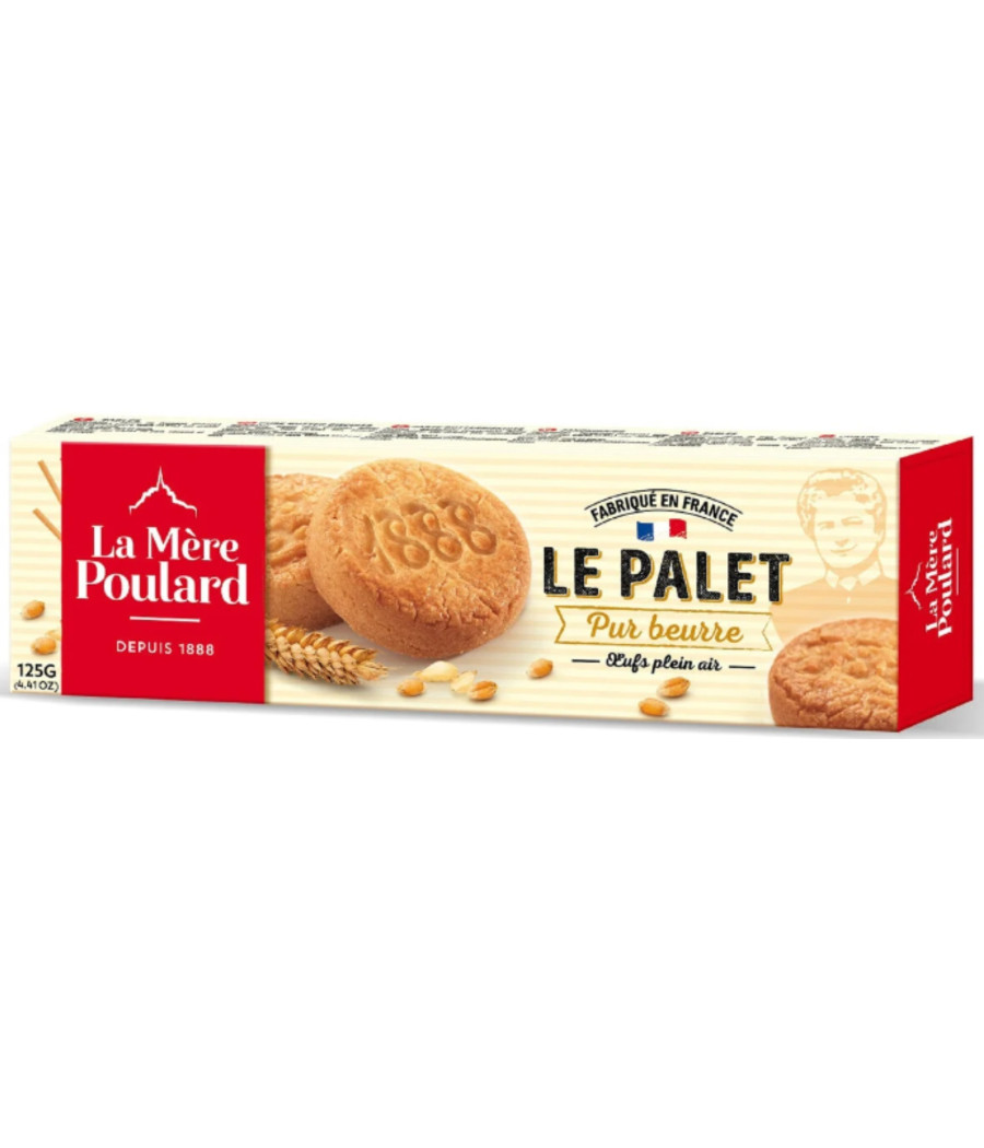LE PALET PUR BEURRE LA MERE POULARD 125G LE PALET PUR BEURRE LA MERE POULARD 125G