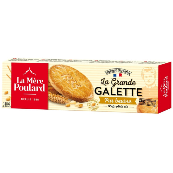 LA GRANDE GALETTE PUR BEURRE LA MERE POULARD 135G
