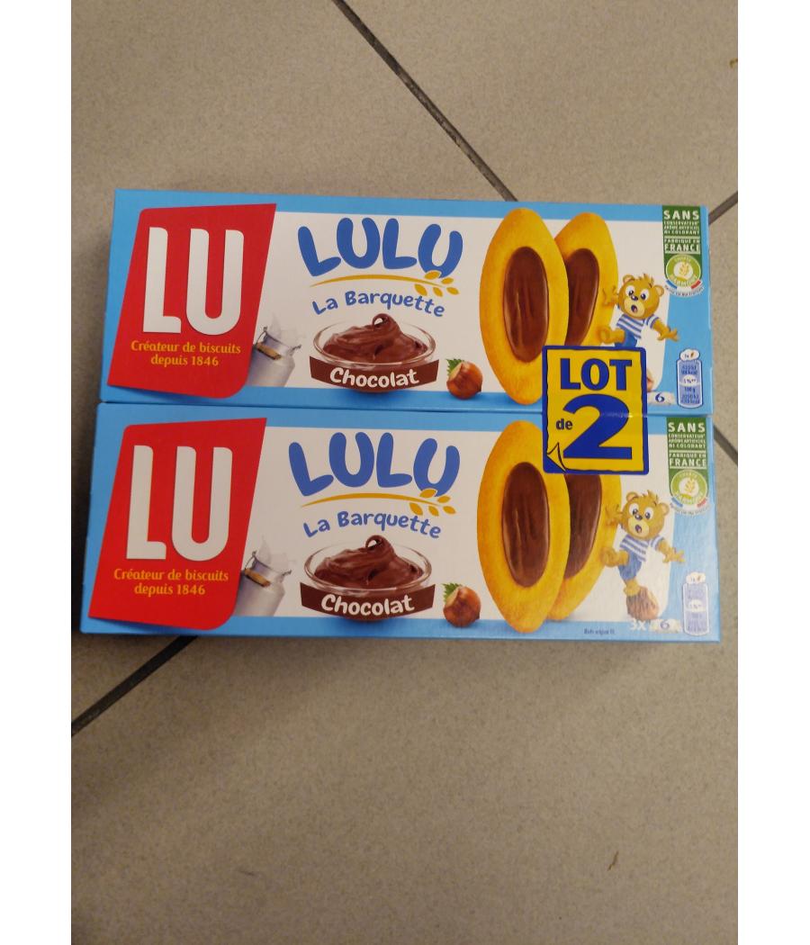 LULU LA BARQUETTE CHOCOLAT 2X120G LULU LA BARQUETTE CHOCOLAT 2X120G