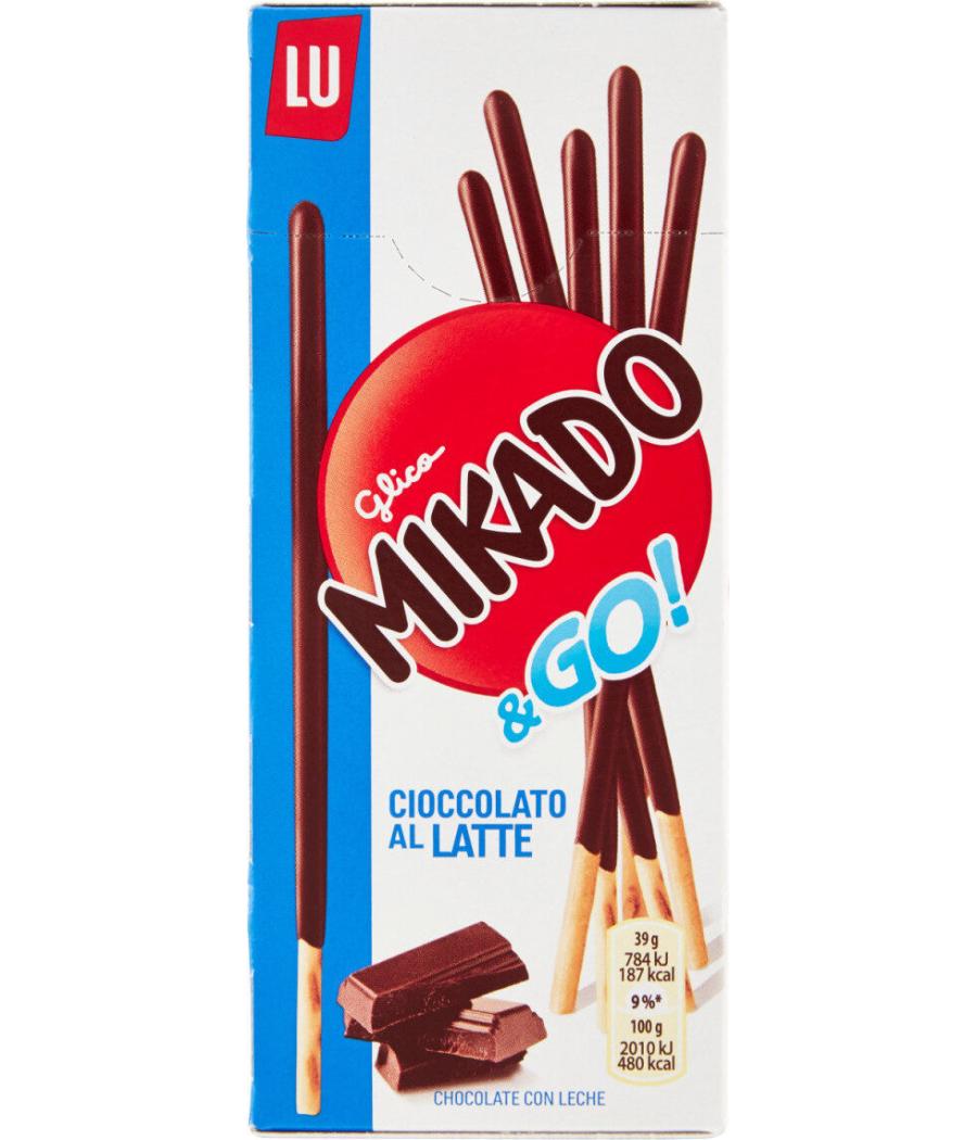 GLICO MIKADO & GO CHOCOLAT AU LAIT LU 39G GLICO MIKADO & GO CHOCOLAT AU LAIT LU 39G