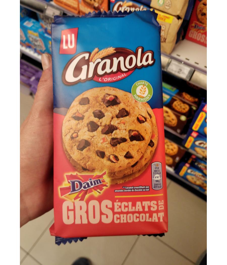 COOKIES CHOCOLAT & DAIM GRANOLA LU 184G COOKIES CHOCOLAT & DAIM GRANOLA LU 184G