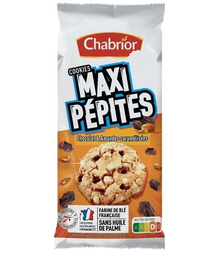 MAXI COOKIES PEPITES DE CHOCOLAT & AMANDES CARAMELISEES CHABRIOR 184G MAXI COOKIES PEPITES DE CHOCOLAT & AMANDES CARAMELISEES CHABRIOR 184G
