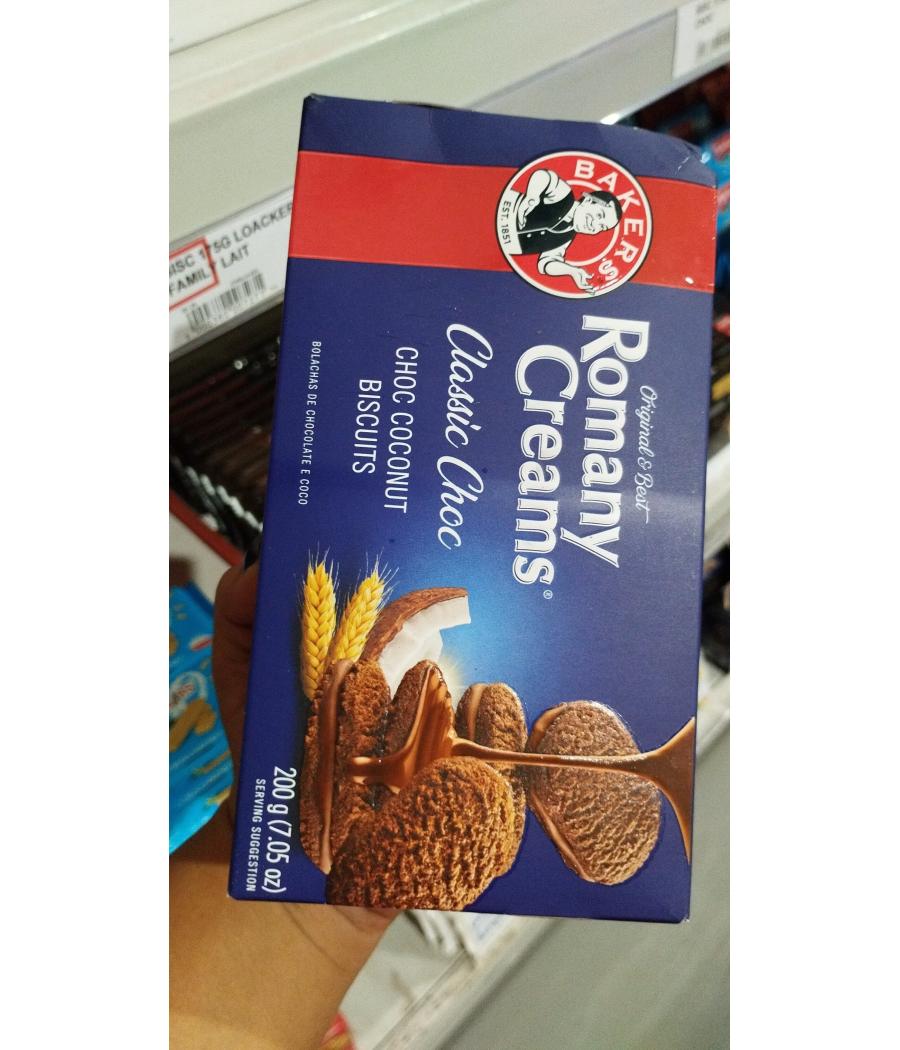 BISCUITS ROMANY CREAMS CLASSIC CHOC BAKERS 200G BISCUITS ROMANY CREAMS CLASSIC CHOC BAKERS 200G