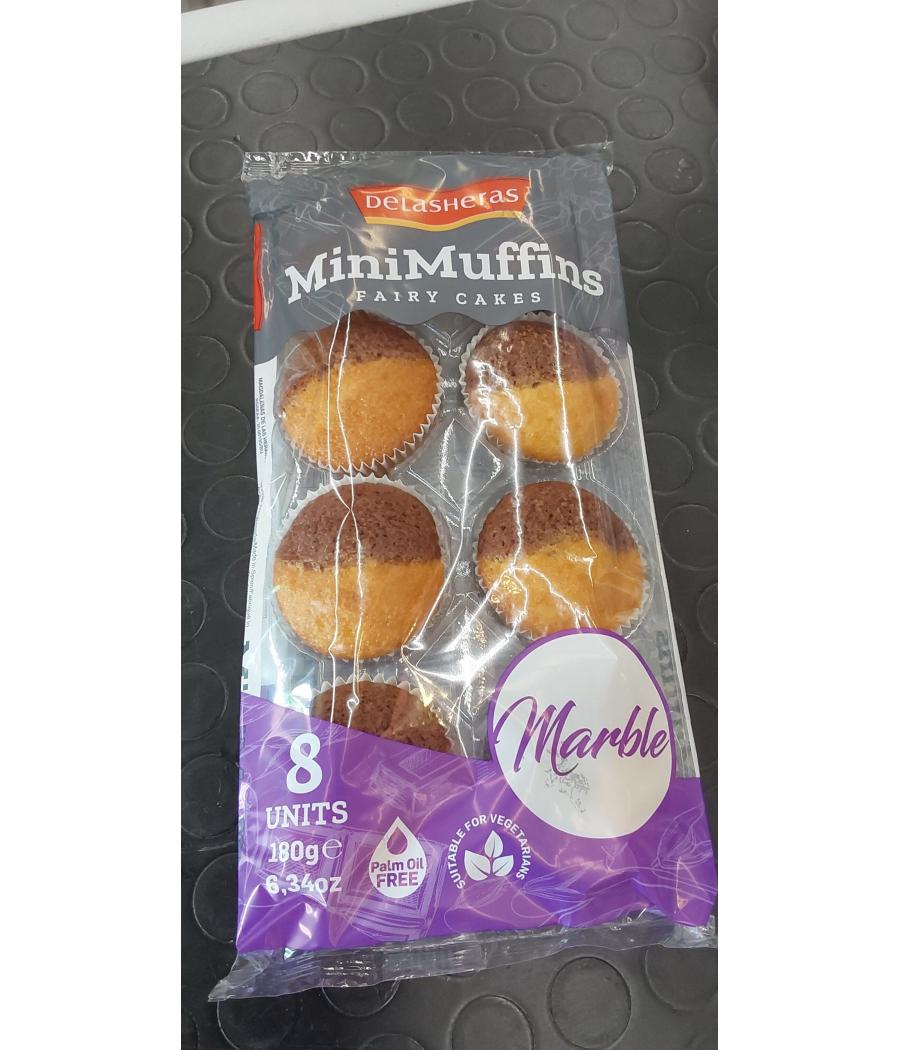 MINI MUFFINS MARBRE AU CHOCOLAT DELASHERAS 190G MINI MUFFINS MARBRE AU CHOCOLAT DELASHERAS 190G