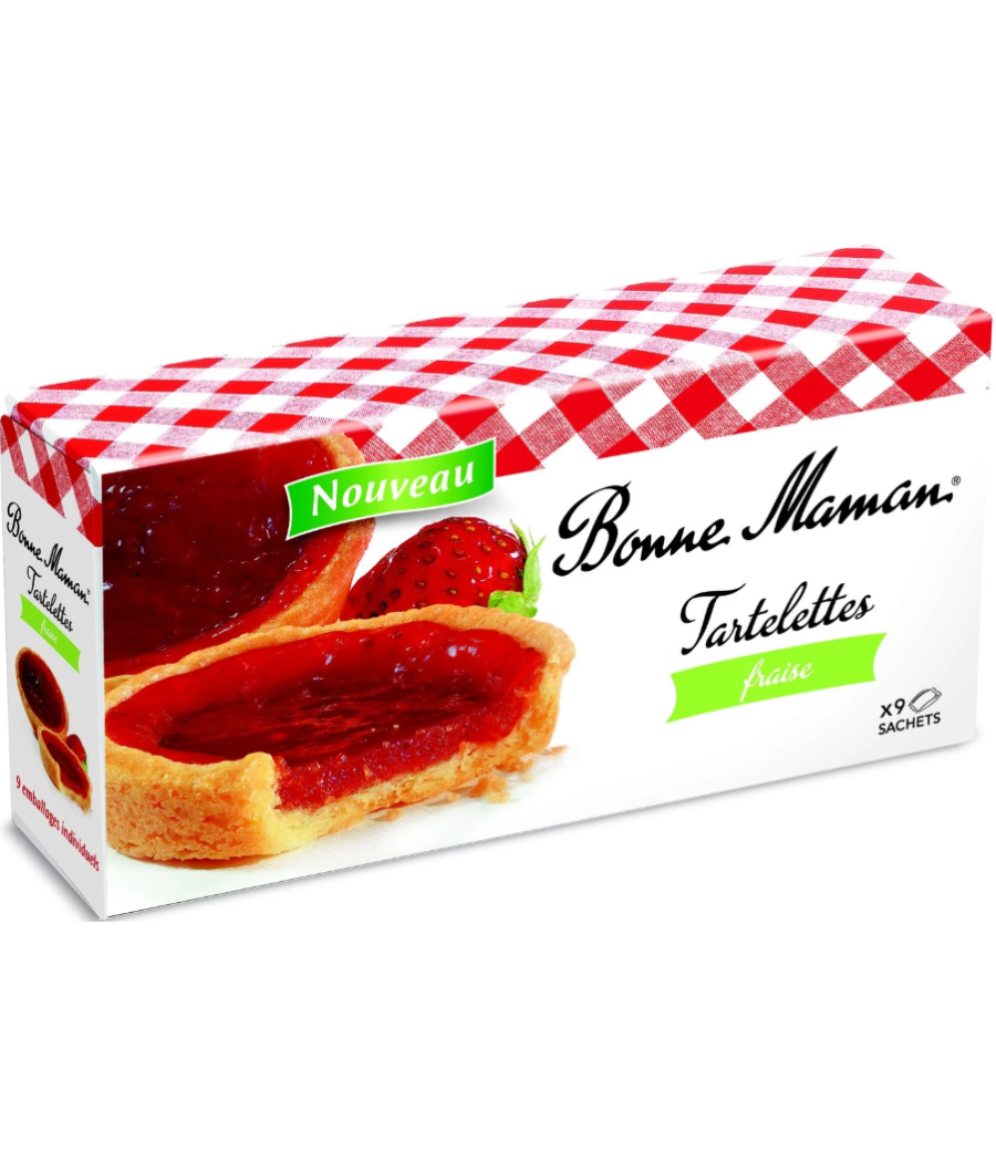 TARTELETTES FRAISE  BONNE MAMAN 135 G TARTELETTES FRAISE  BONNE MAMAN 135 G