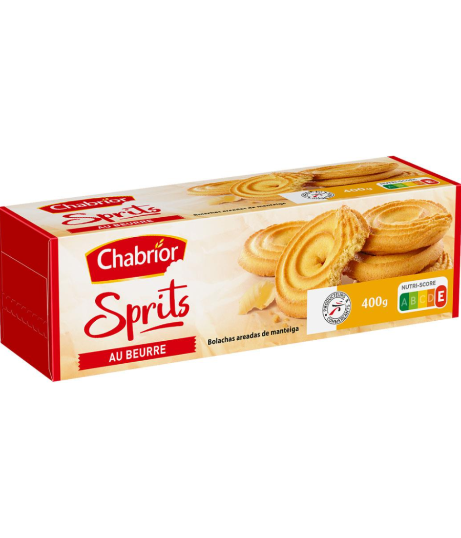 BISCUITS SPRITS AU BEURRE CHABRIOR 400 G BISCUITS SPRITS AU BEURRE CHABRIOR 400 G