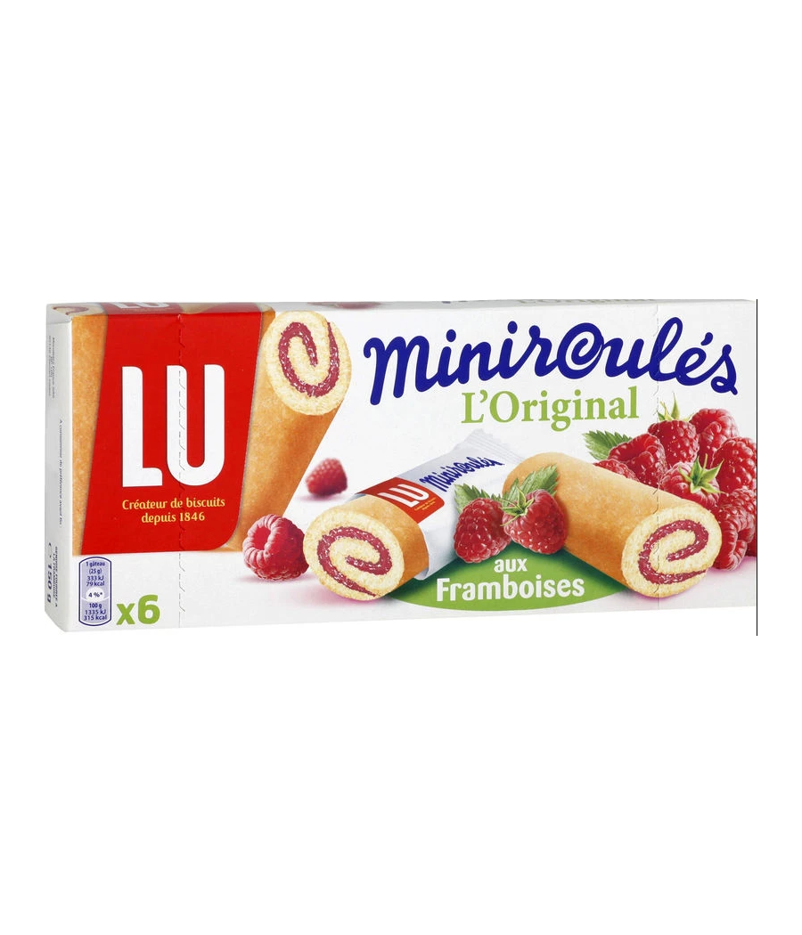 MINIROULES AUX FRAMBOISES 150G MINIROULES AUX FRAMBOISES 150G