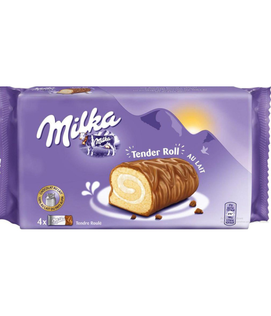 TENDER ROLL AU LAIT MILKA 37G TENDER ROLL AU LAIT MILKA 37G