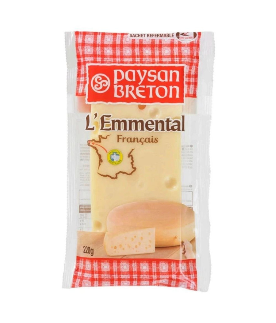 L'EMMENTAL FRANCAIS PAYSAN BRETON 220G L'EMMENTAL FRANCAIS PAYSAN BRETON 220G