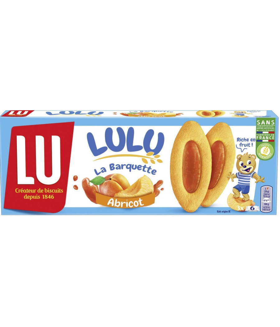LULU LA BARQUETTE ABRICOT 120G LULU LA BARQUETTE ABRICOT 120G