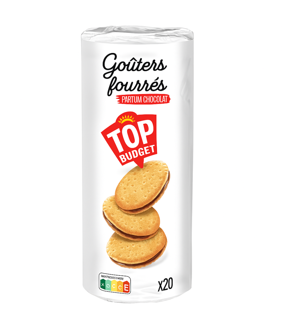 GOUTER FOURRES AU CACAO TOP BUDGET  X20 GOUTER FOURRES AU CACAO TOP BUDGET  X20