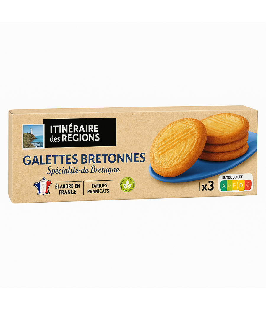 GALETTES BRETONNES AU BEURRE SPECIALITE DE PONT-AVEN INTERMACHE  100G GALETTES BRETONNES AU BEURRE SPECIALITE DE PONT-AVEN INTERMACHE  100G