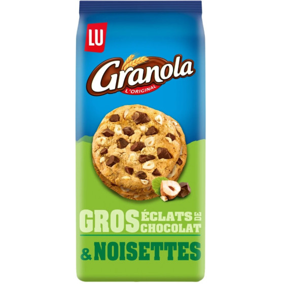 COOKIES CHOCOLAT & NOISETTES GRANOLA LU 184G